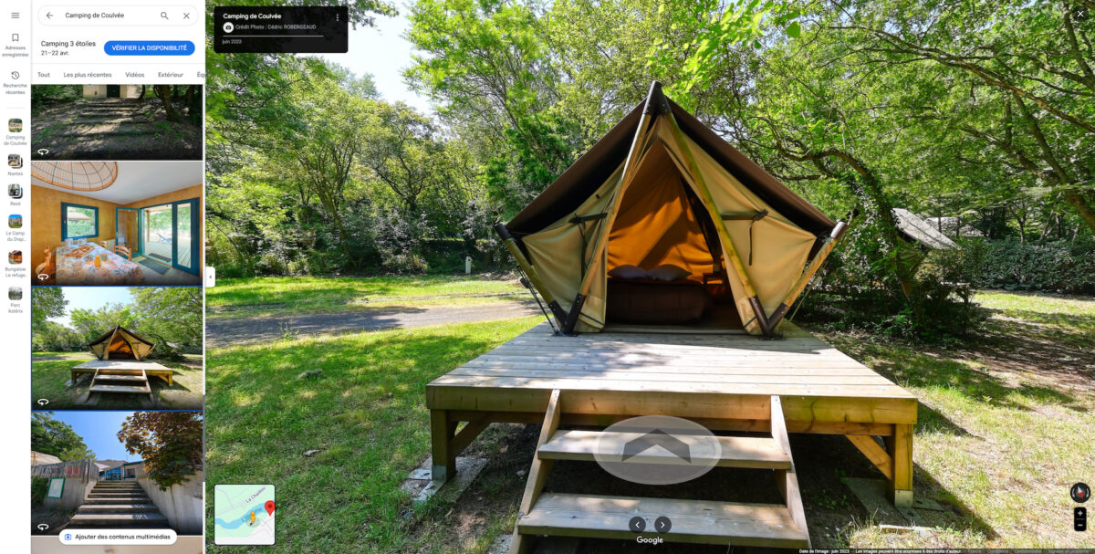 Camping de Coulvee Google Maps