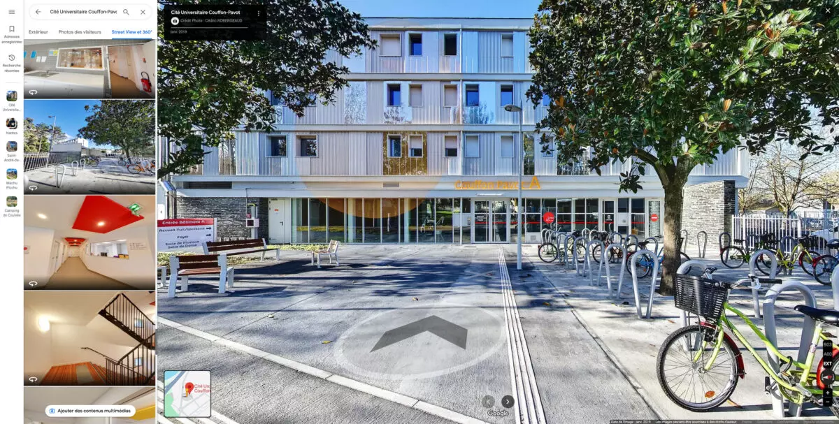 Cite Universitaire Couffon Pavot Google Maps